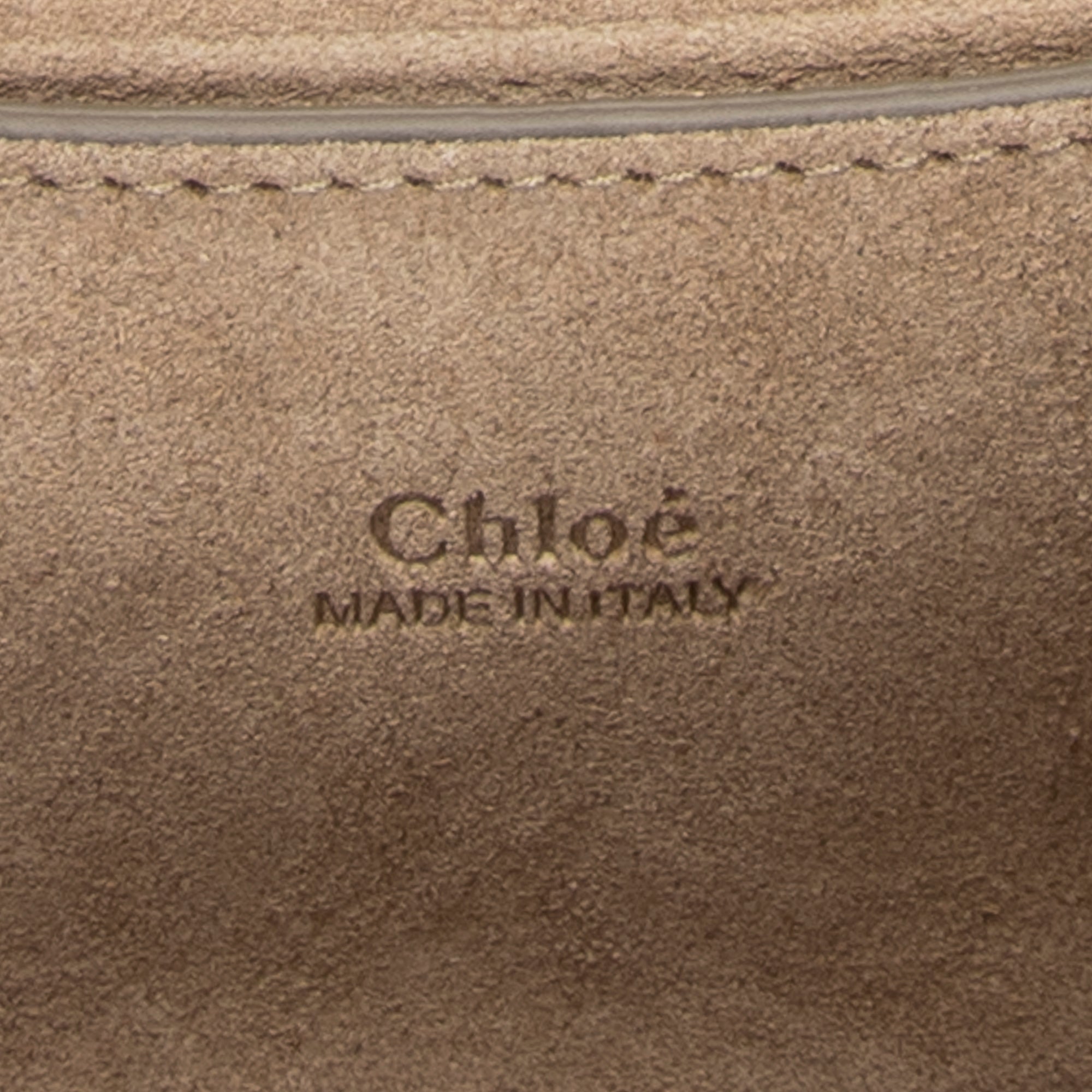 Shoulder Bag Mini Faye Chain Bag Taupe Calfskin Leather