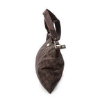 Shoulder Bag Large Flat Messenger Brown Monogrammed Nylon Canvas