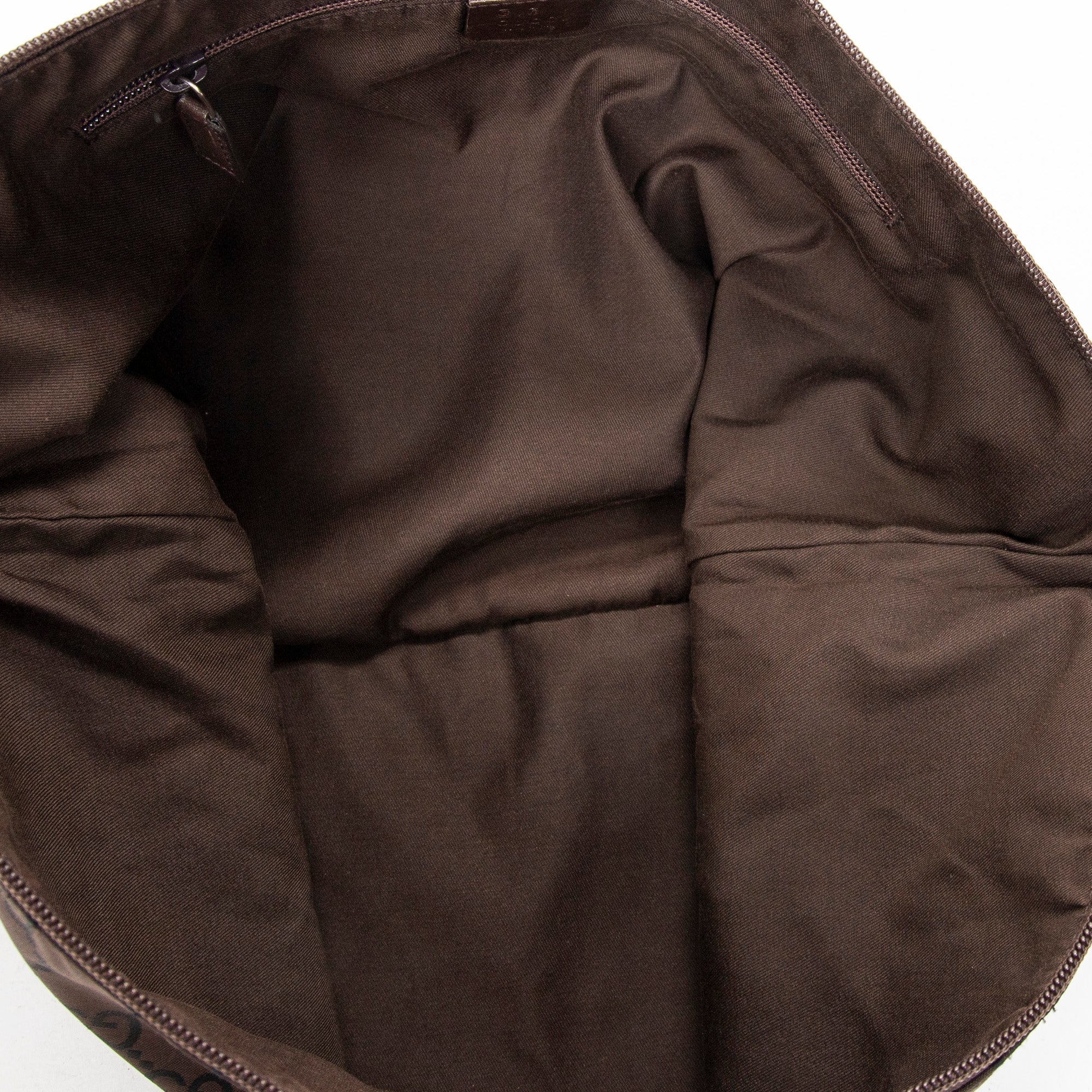 Shoulder Bag Large Flat Messenger Brown Monogrammed Nylon Canvas