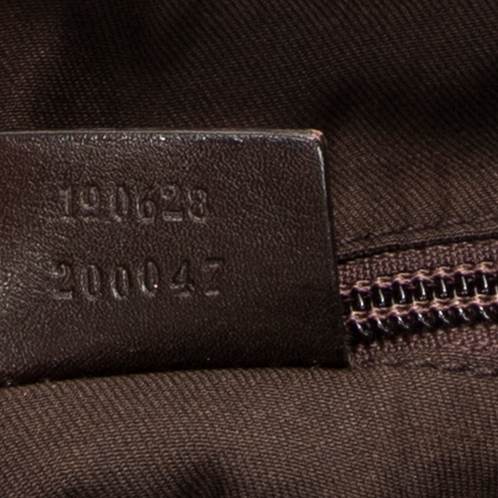 Shoulder Bag Large Flat Messenger Brown Monogrammed Nylon Canvas
