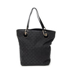 Shoulder Bag Eclipse Tall Tote Black Monogrammed Canvas