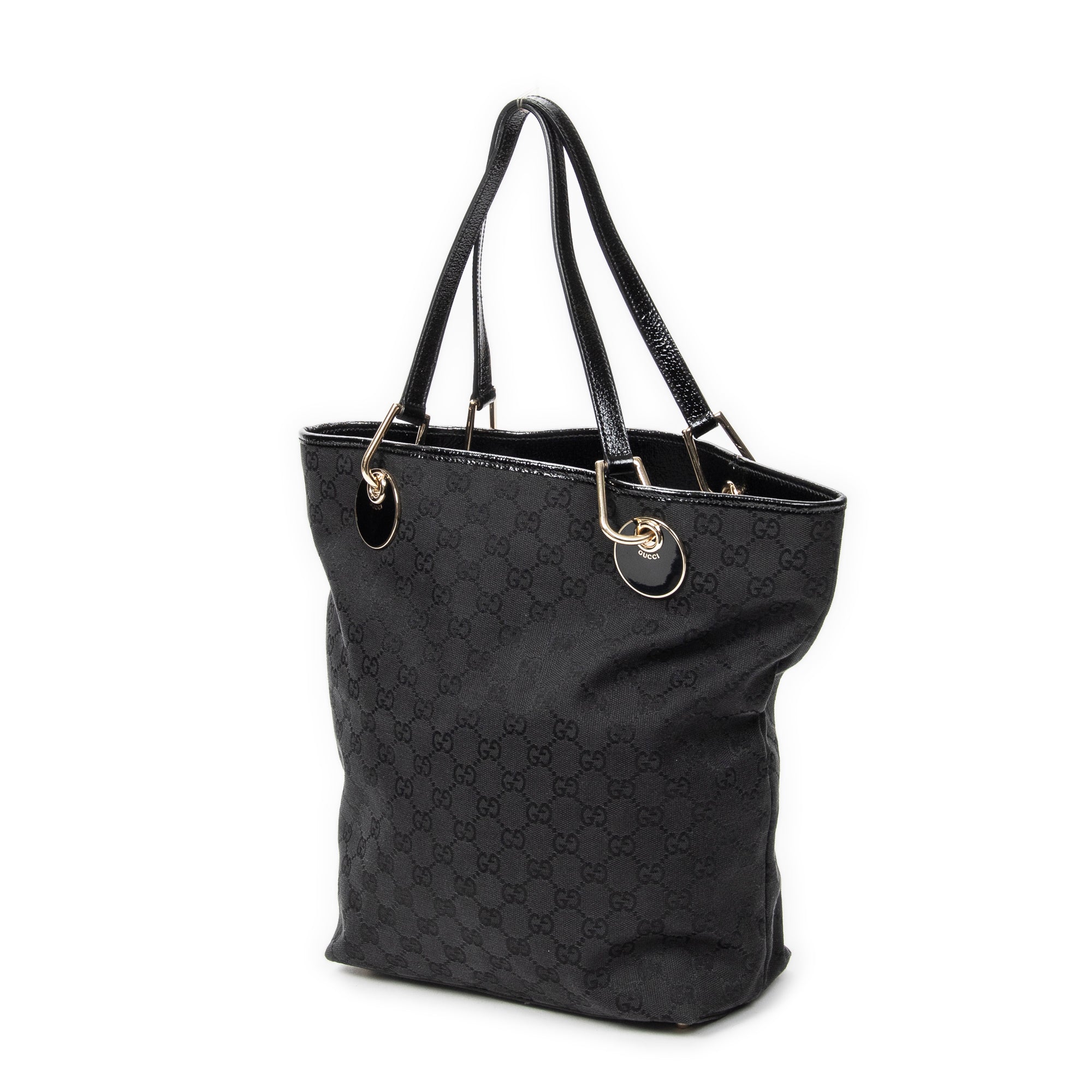 Shoulder Bag Eclipse Tall Tote Black Monogrammed Canvas