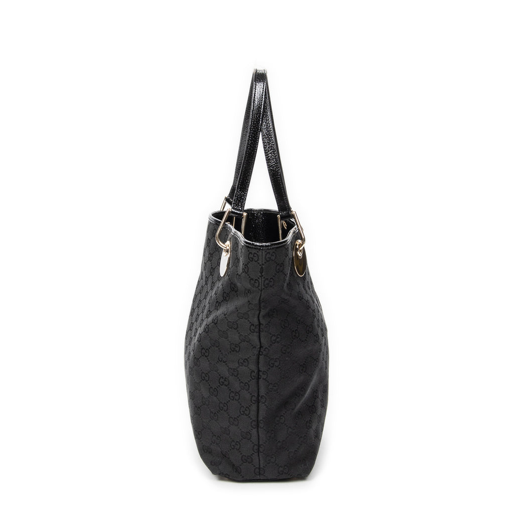 Shoulder Bag Eclipse Tall Tote Black Monogrammed Canvas