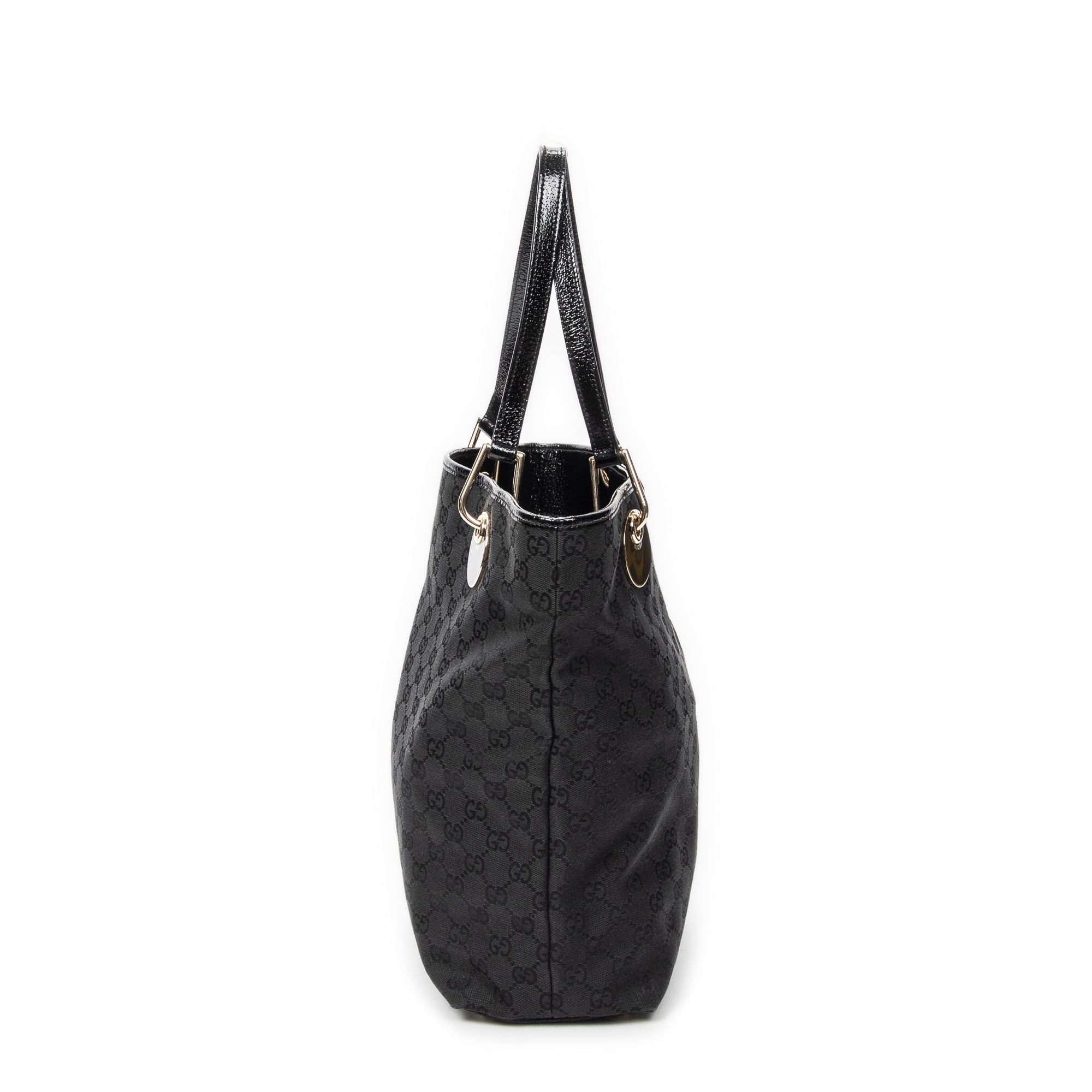 Shoulder Bag Eclipse Tall Tote Black Monogrammed Canvas