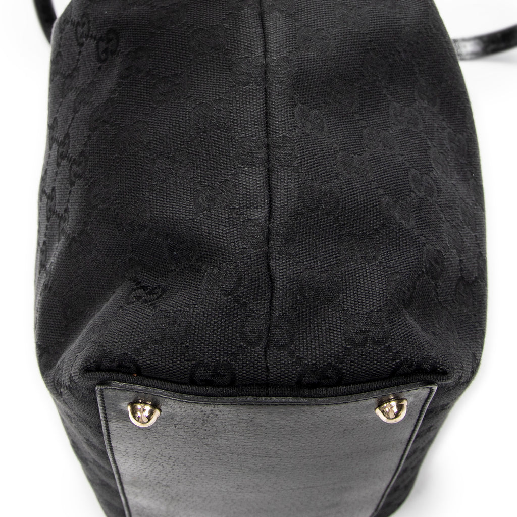 Sac bandoulière Eclipse Grand cabas en toile monogrammée noire