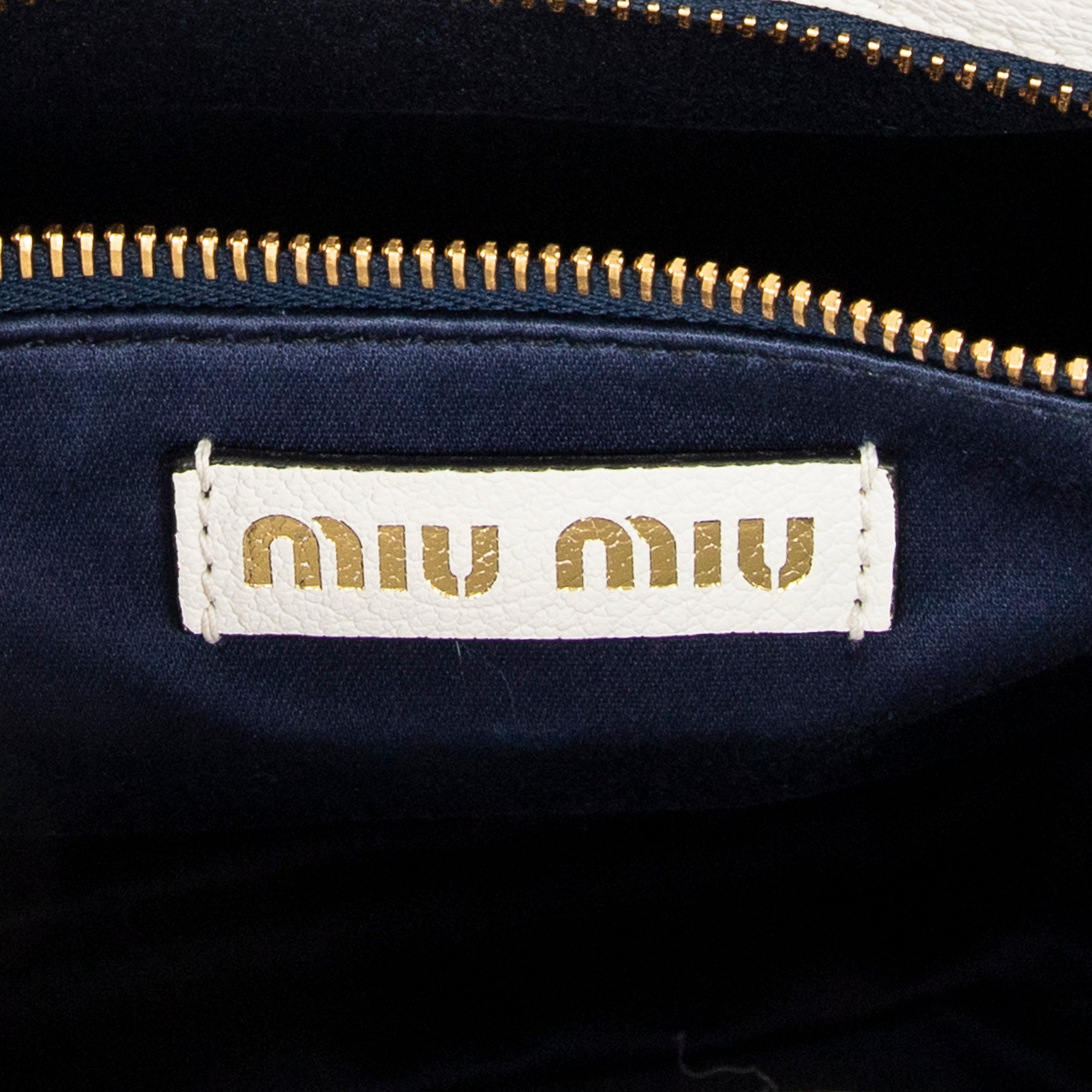 Shoulder Bag Pushlock Top Handle Blue Denim Matelasse Denim Canvas