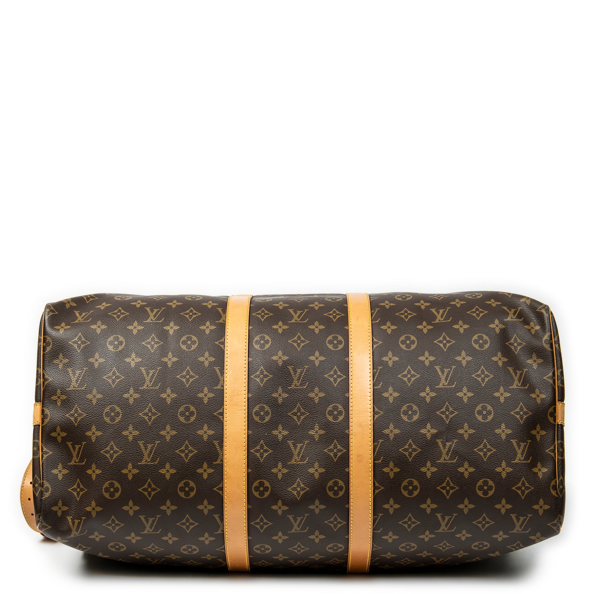 Travel Bag Keepall Bandouliere 55 Brown Monogram Canvas