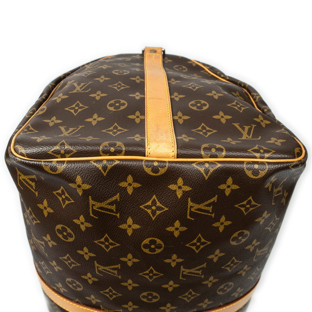 Travel Bag Keepall Bandouliere 55 Brown Monogram Canvas