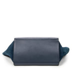 Shoulder Bag Medium Trapeze Navy Grained Calfskin Leather