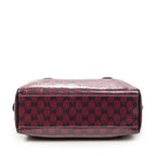 Shoulder Bag Small Shoulder Boston Red Crystal Coated Canvas