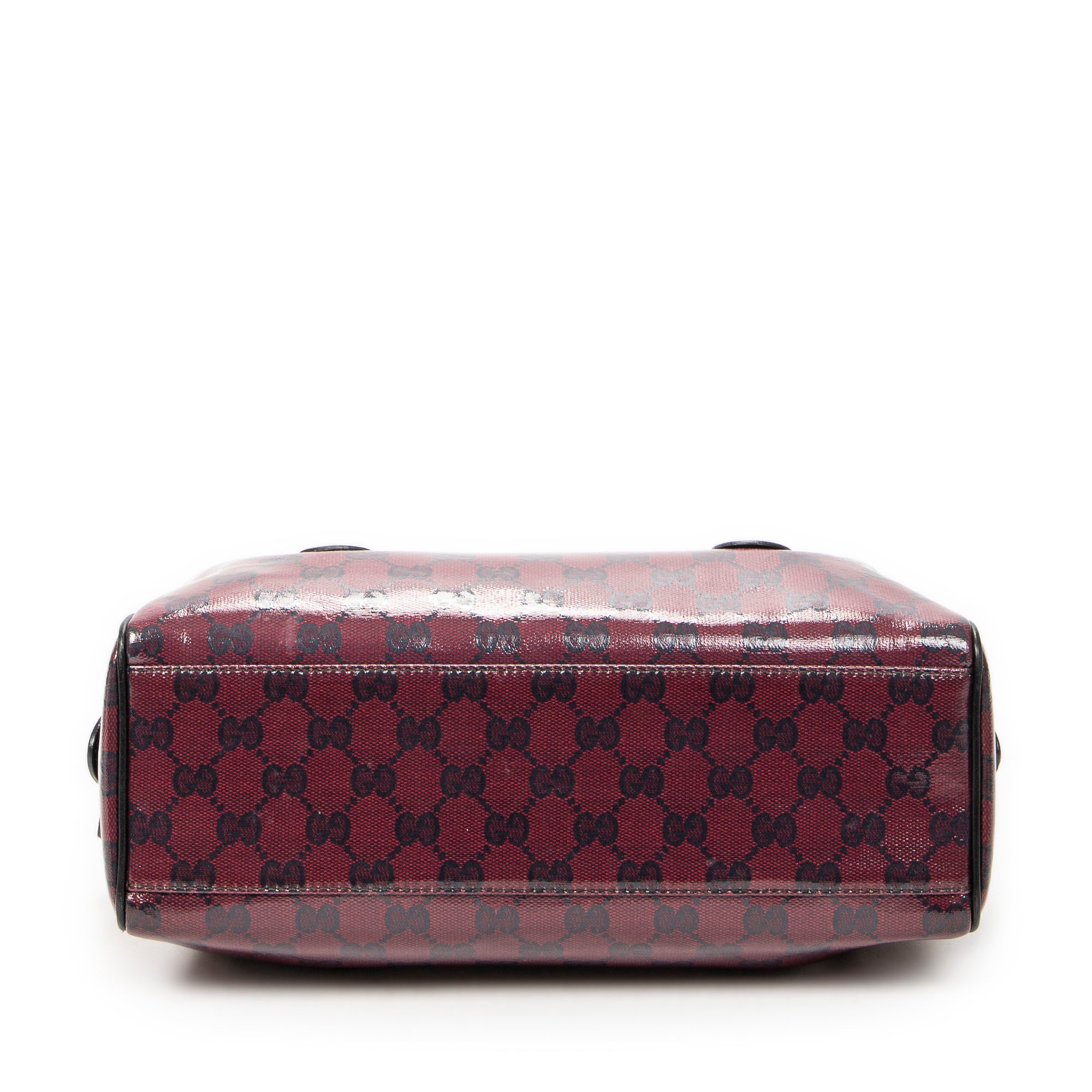 Shoulder Bag Small Shoulder Boston Red Crystal Coated Canvas