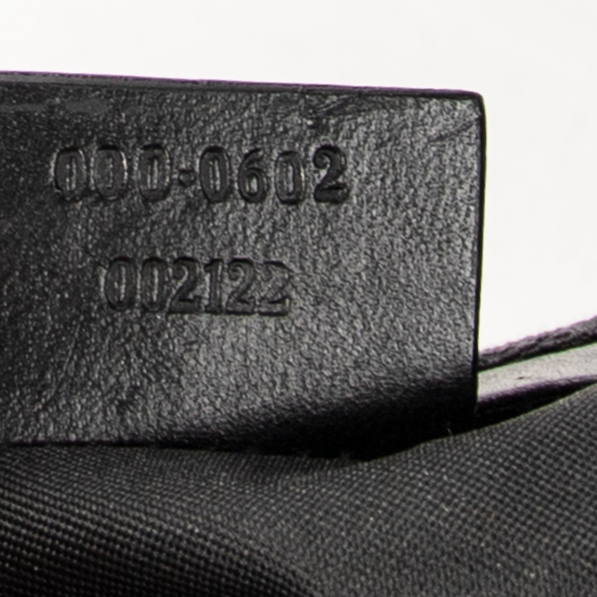 Shoulder Bag Small Zip Hobo Black Monogrammed Canvas
