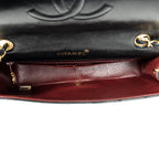 Shoulder Bag Mademoiselle Full Flap Black Quilted Lambskin Leather