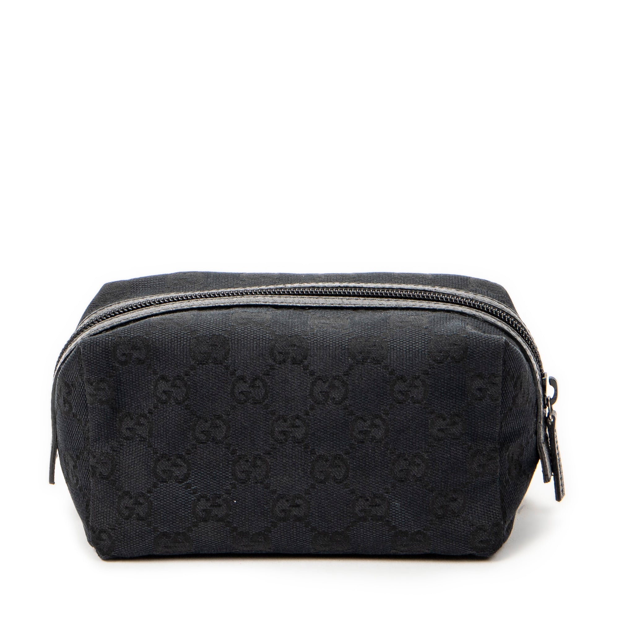 Pouch Mini Cosmetic Pouch Black Monogrammed Canvas