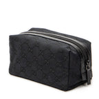 Pouch Mini Cosmetic Pouch Black Monogrammed Canvas