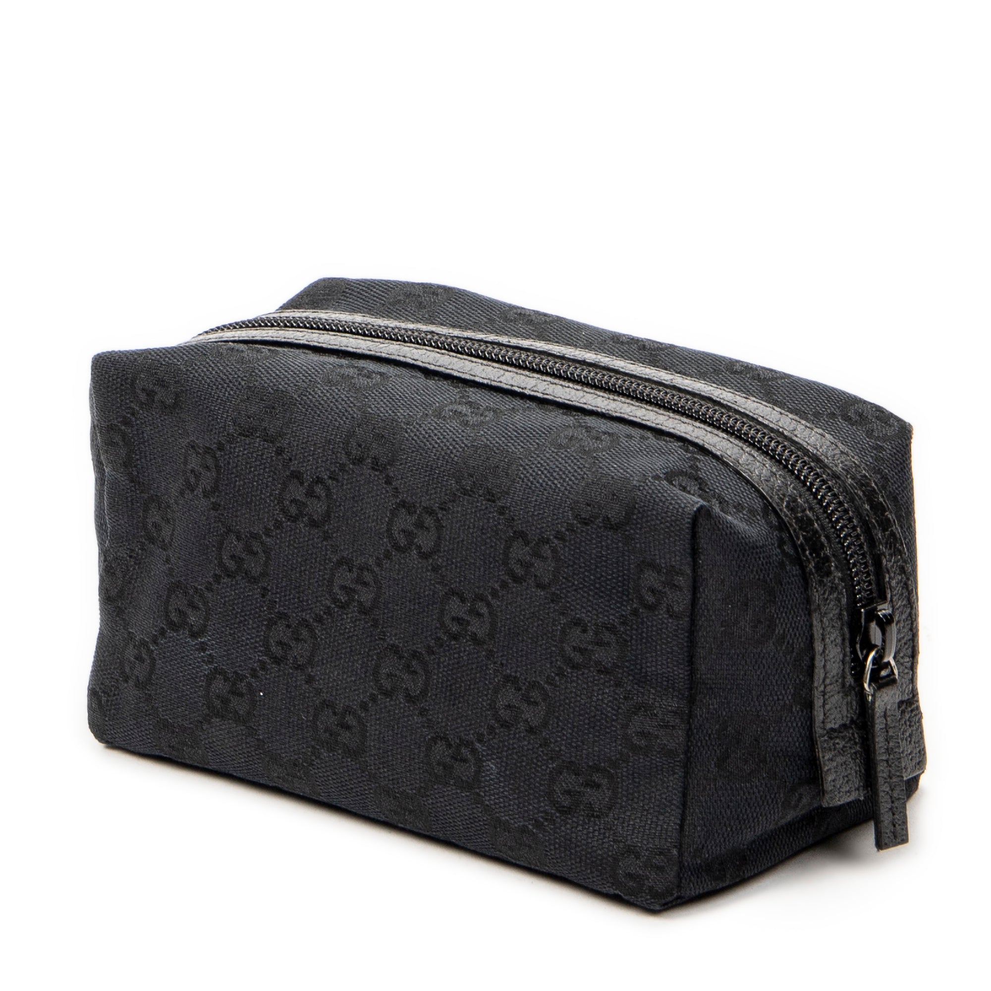 Pouch Mini Cosmetic Pouch Black Monogrammed Canvas