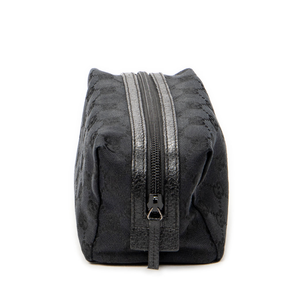 Pouch Mini Cosmetic Pouch Black Monogrammed Canvas