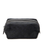 Pouch Mini Cosmetic Pouch Black Monogrammed Canvas