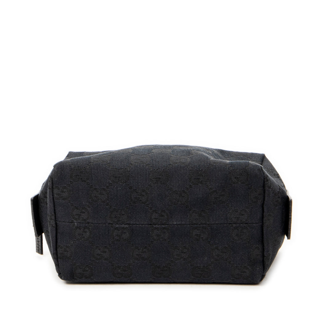 Pouch Mini Cosmetic Pouch Black Monogrammed Canvas