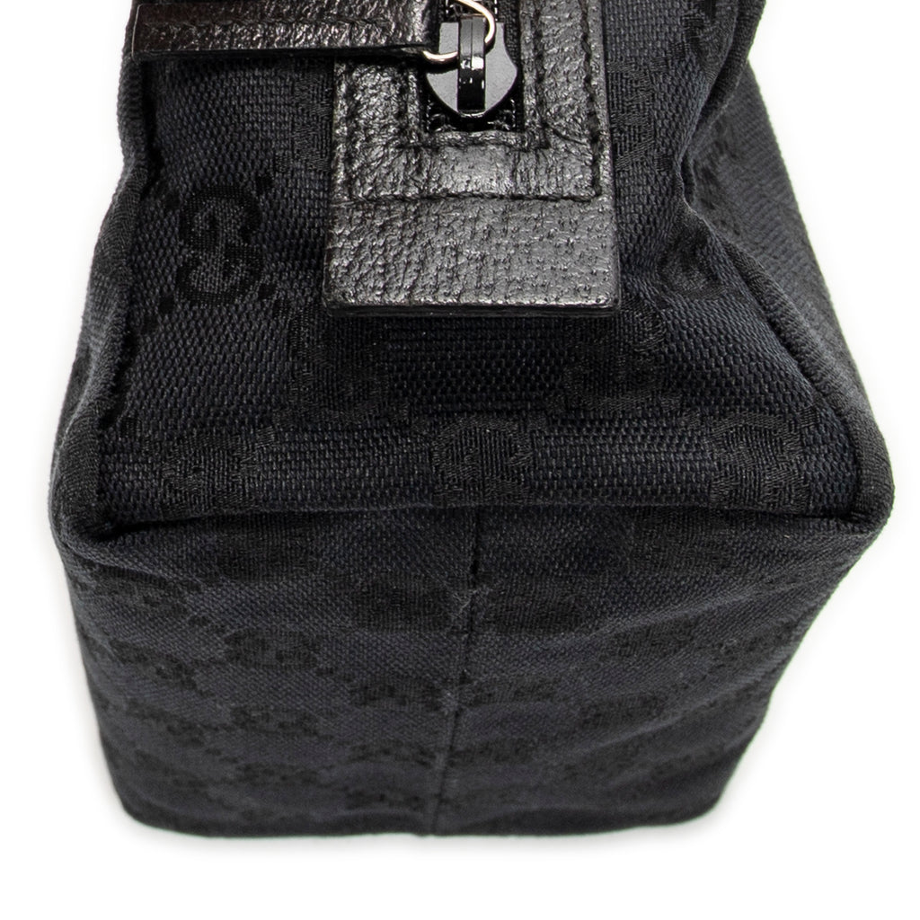 Pouch Mini Cosmetic Pouch Black Monogrammed Canvas