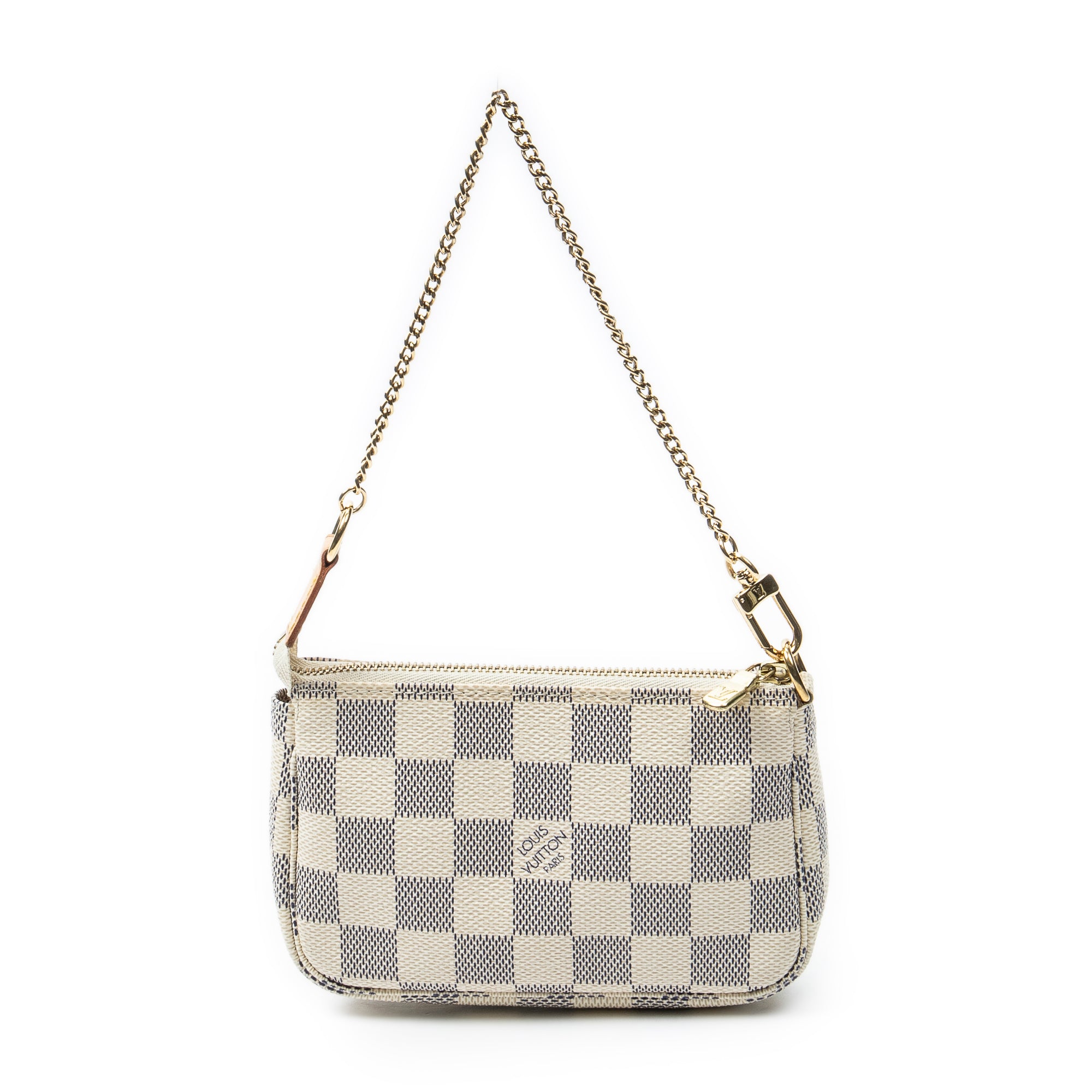 Pouch Mini Pochette Accessoires Ivory Damier Azur