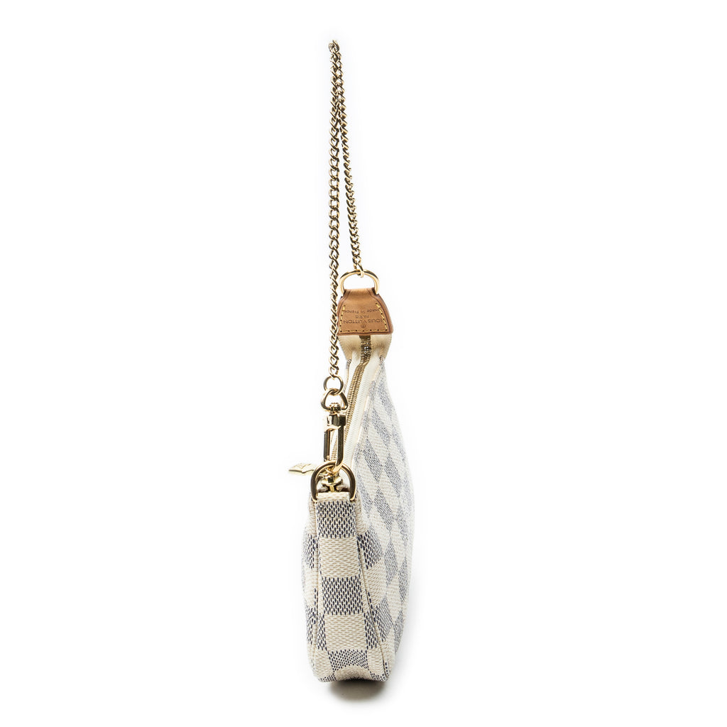 Pouch Mini Pochette Accessoires Ivory Damier Azur