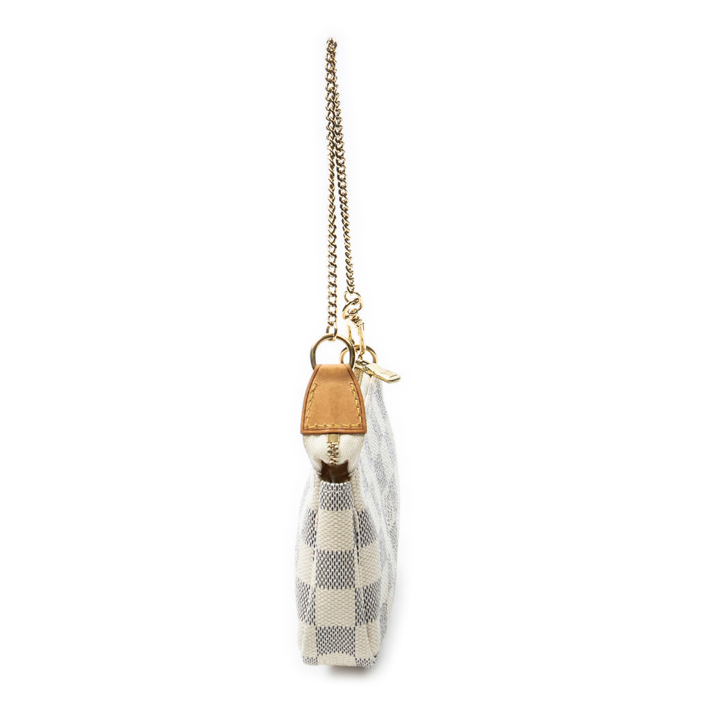 Pouch Mini Pochette Accessoires Ivory Damier Azur
