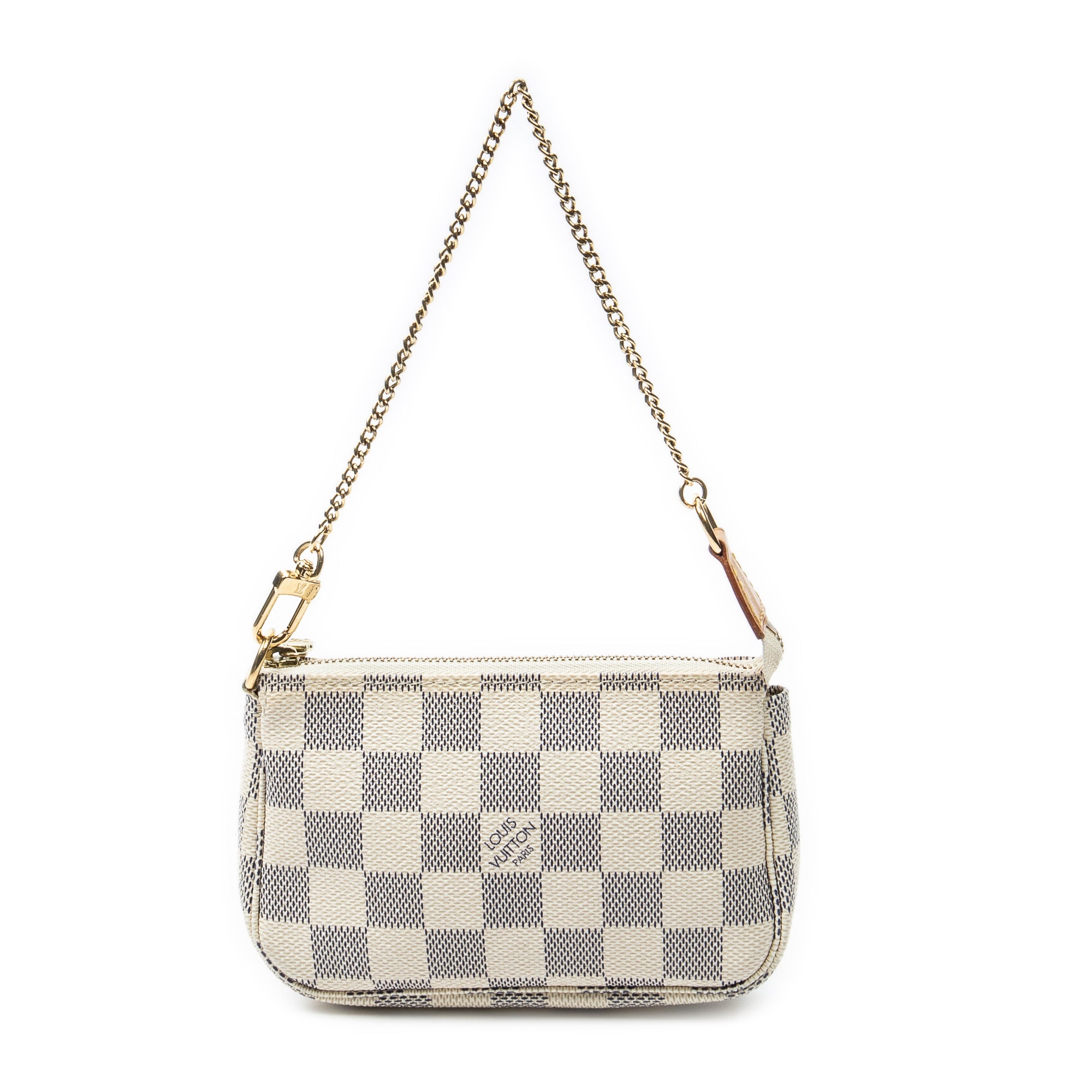Pouch Mini Pochette Accessoires Ivory Damier Azur