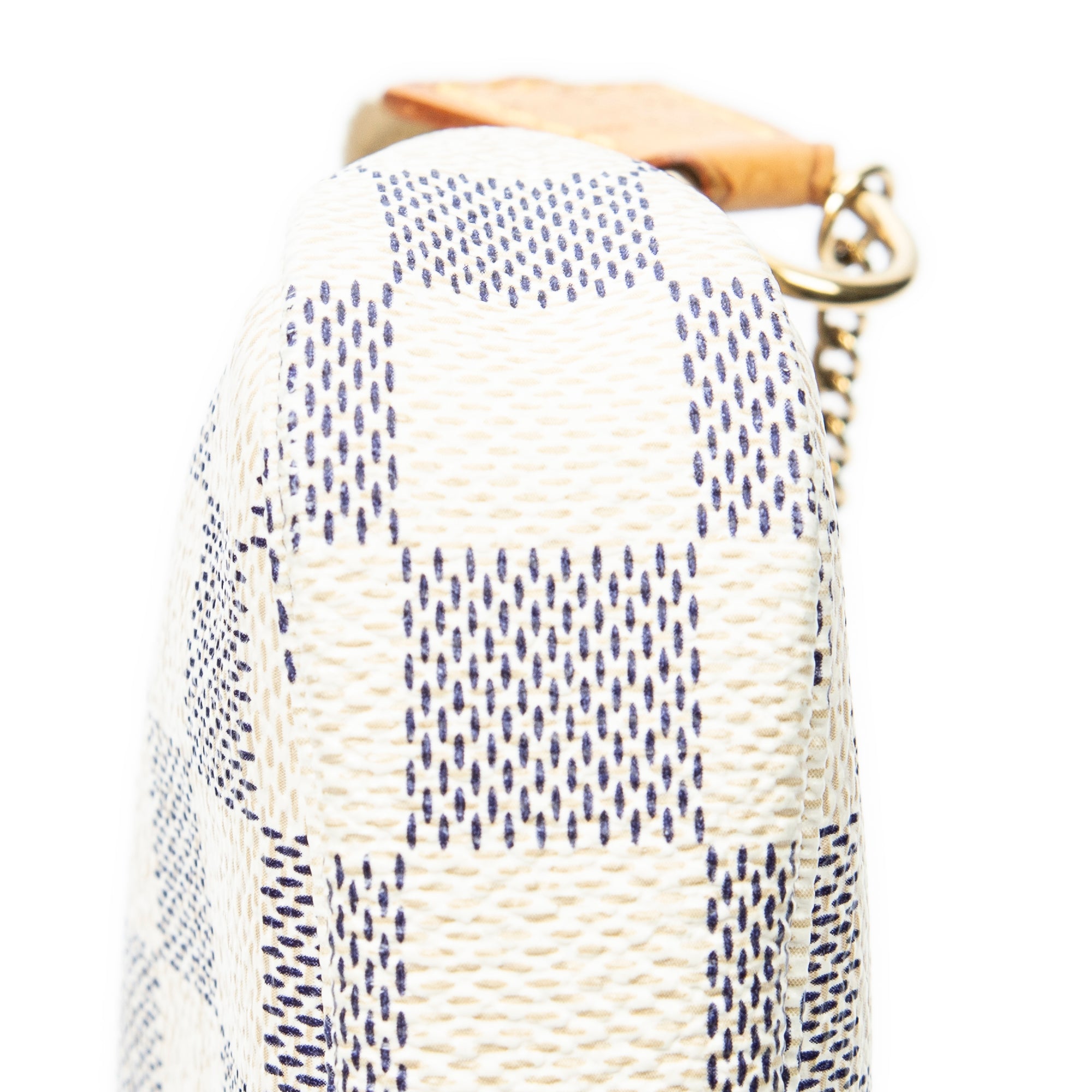 Pouch Mini Pochette Accessoires Ivory Damier Azur