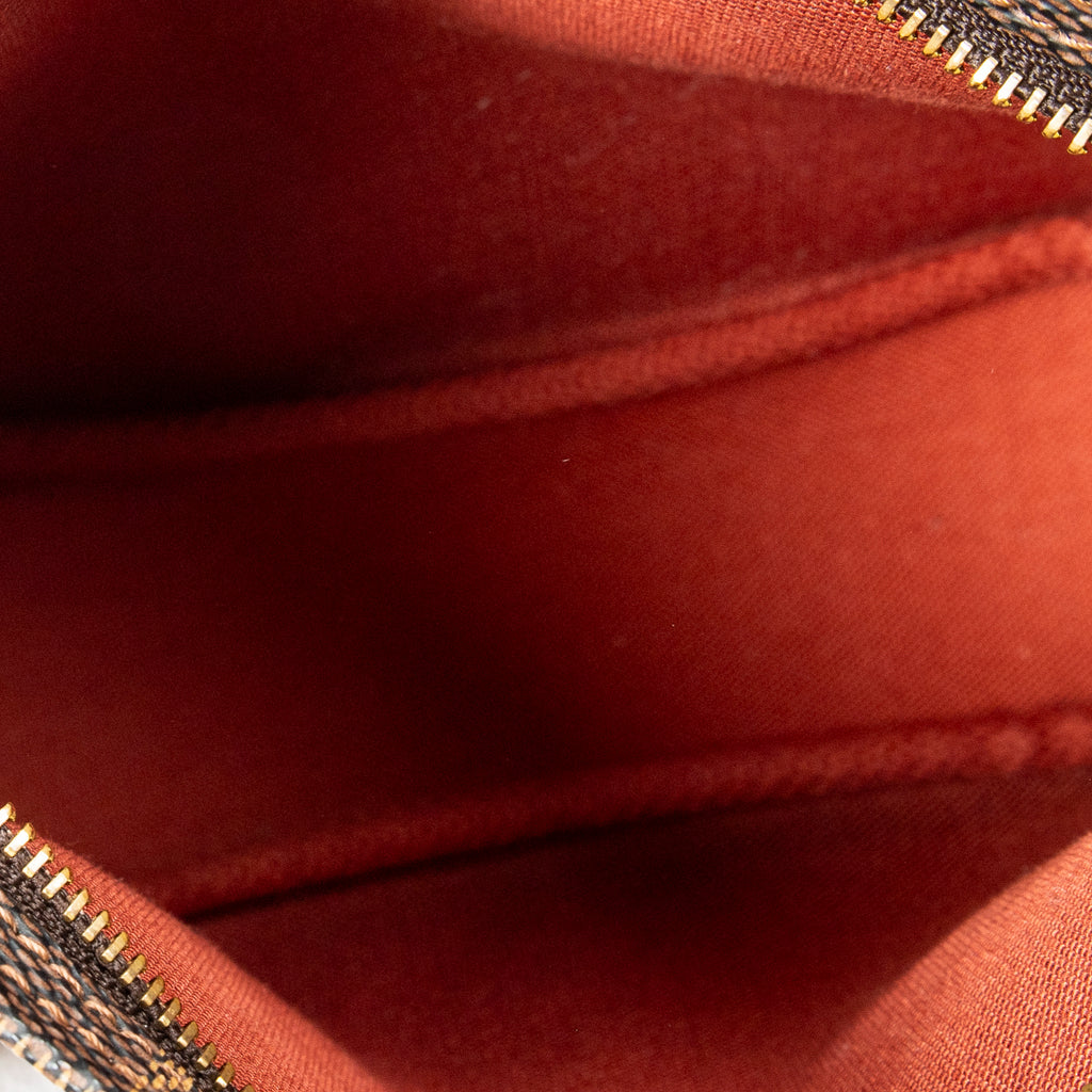 Pouch Trousse Make Up Pouch Brown Damier Ebene