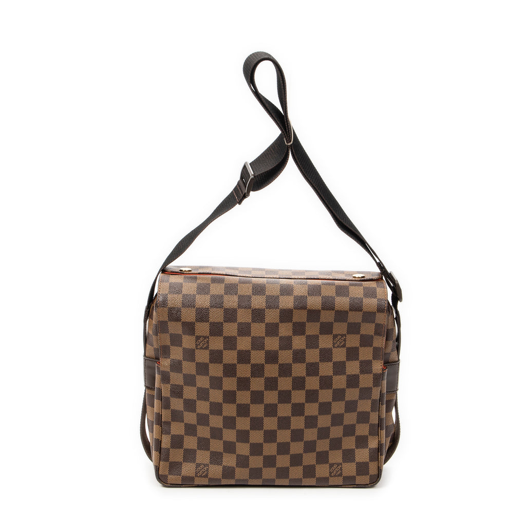 Bolso de Hombro Naviglio Marrón Damier Ebene