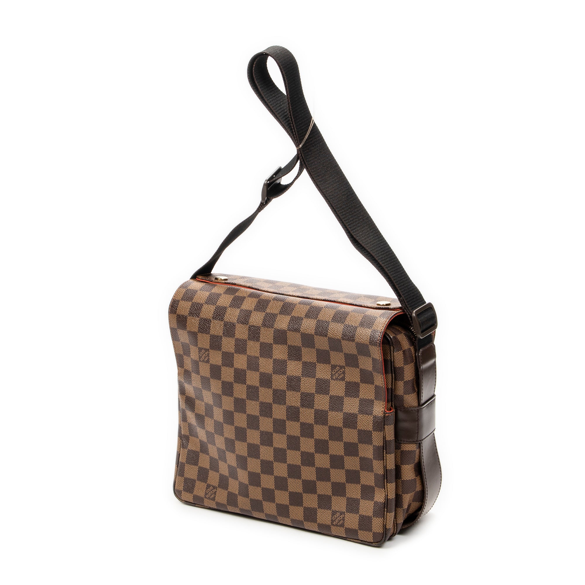 Bolso de Hombro Naviglio Marrón Damier Ebene