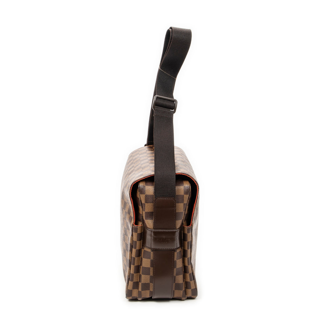 Bolso de Hombro Naviglio Marrón Damier Ebene