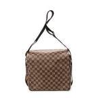 Bolso de Hombro Naviglio Marrón Damier Ebene