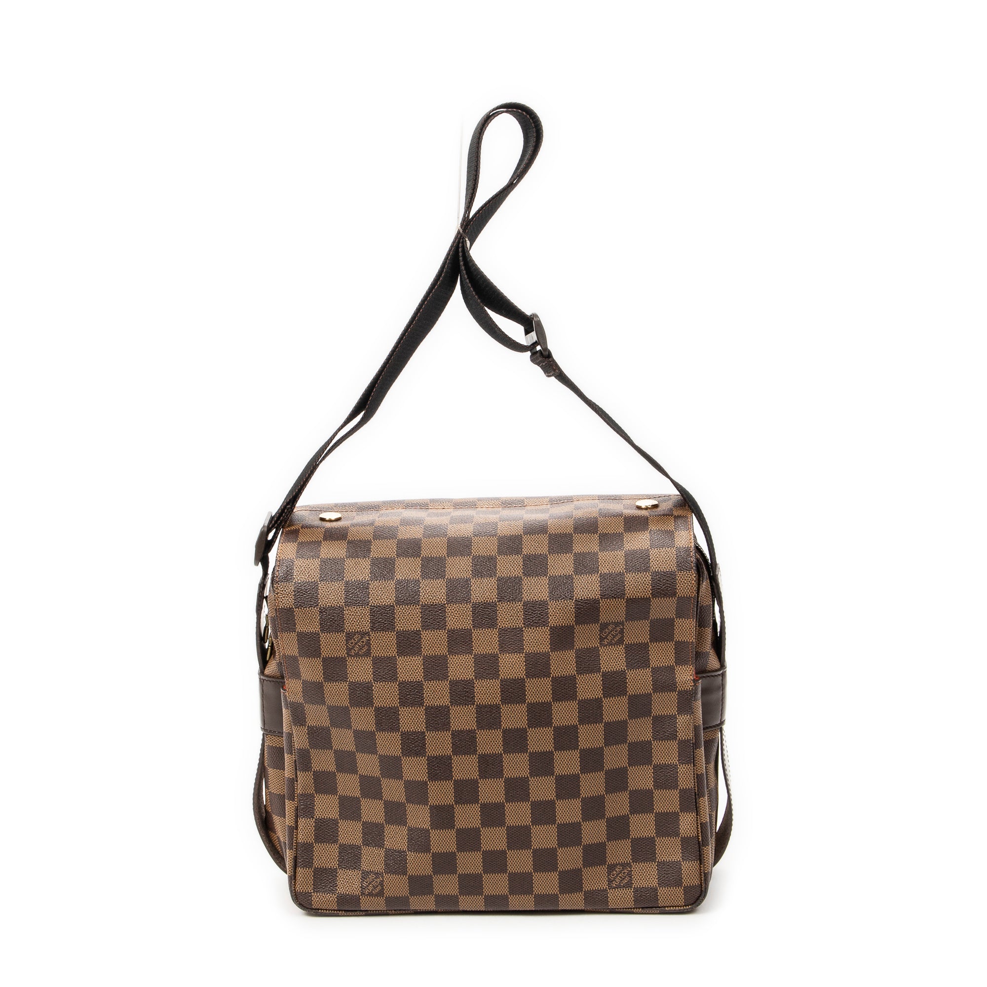 Bolso de Hombro Naviglio Marrón Damier Ebene