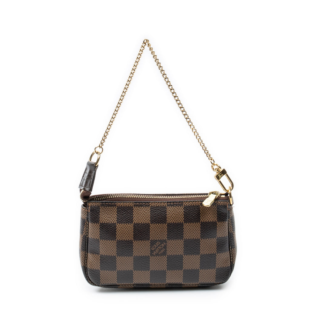 Pochette Mini Pochette Accessoires Damier Ébène Marron