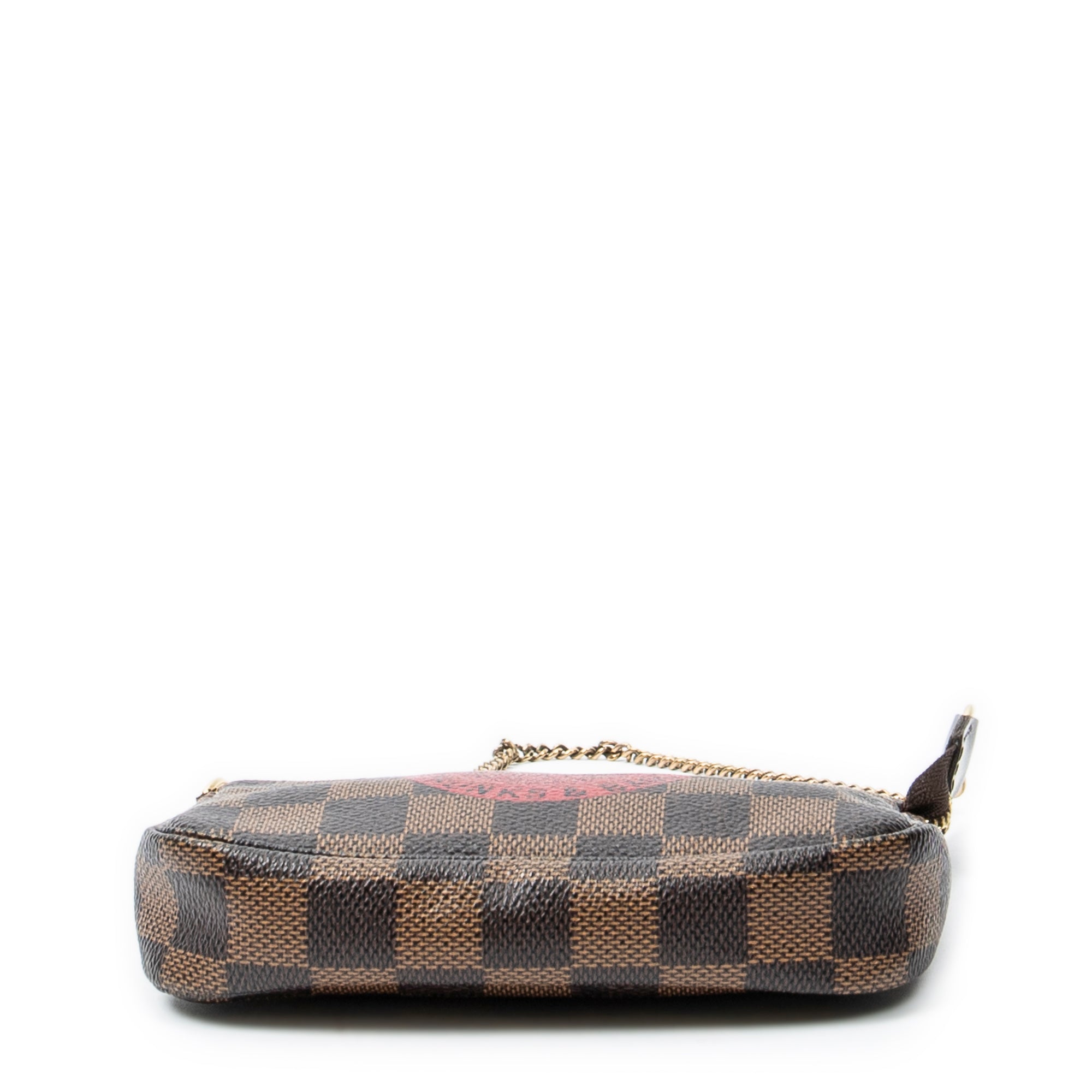 Minibolsa Pochette Accessoires Damier Ebene Complice Marrón