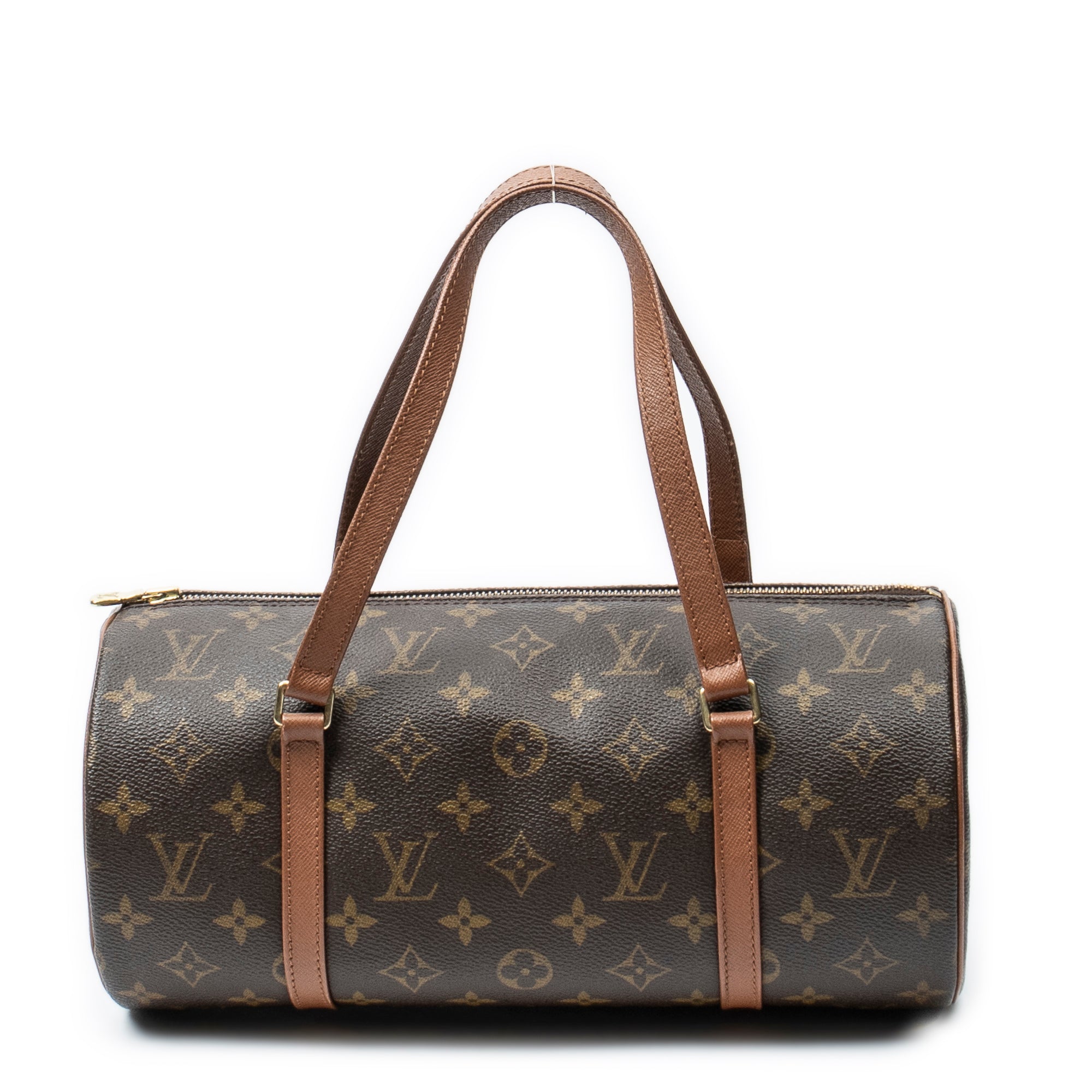 Handbag Papillon 30 Brown Monogram Canvas