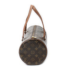 Handbag Papillon 30 Brown Monogram Canvas