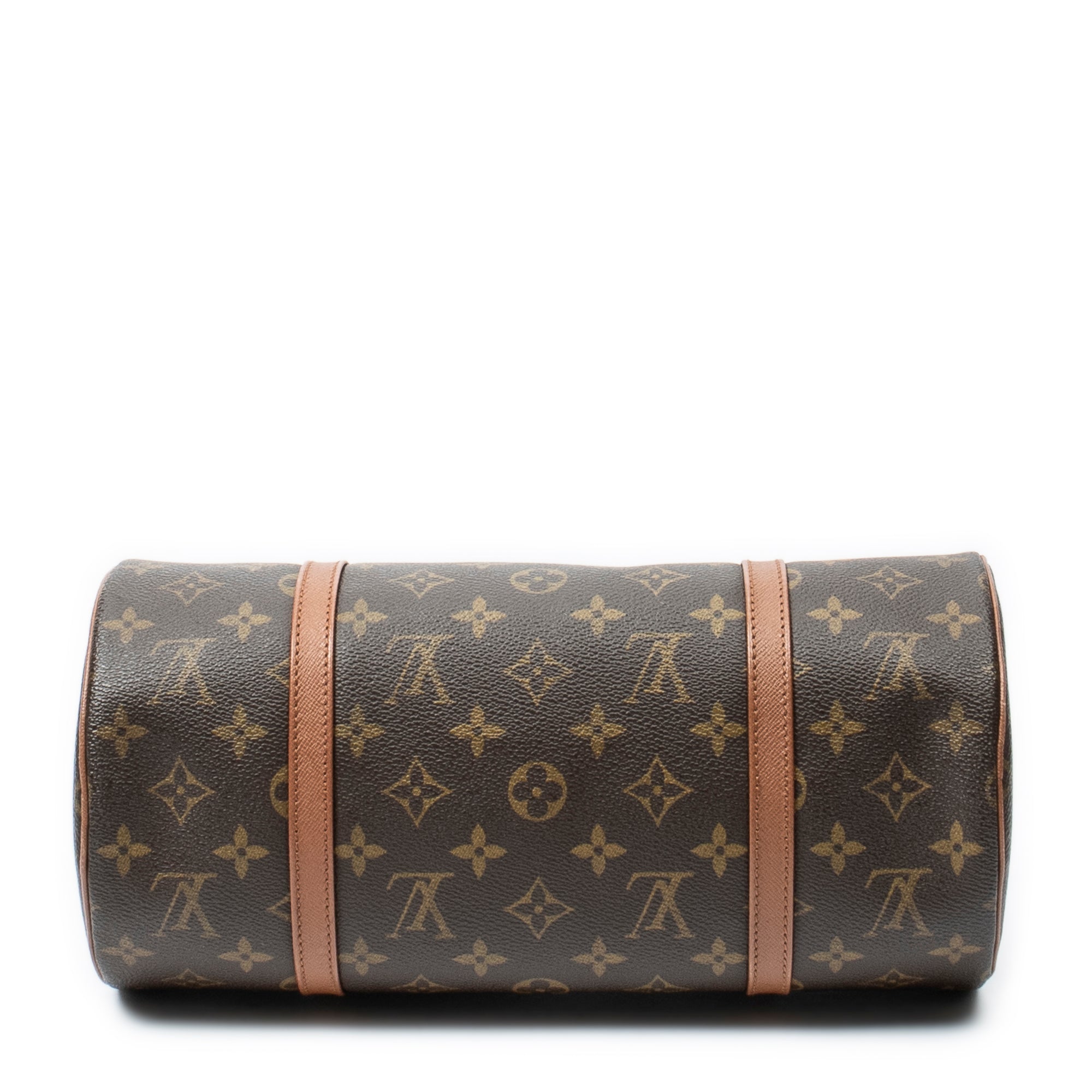 Handbag Papillon 30 Brown Monogram Canvas