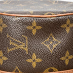 Handbag Papillon 30 Brown Monogram Canvas