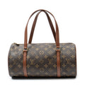 Handbag Papillon 30 Brown Monogram Canvas
