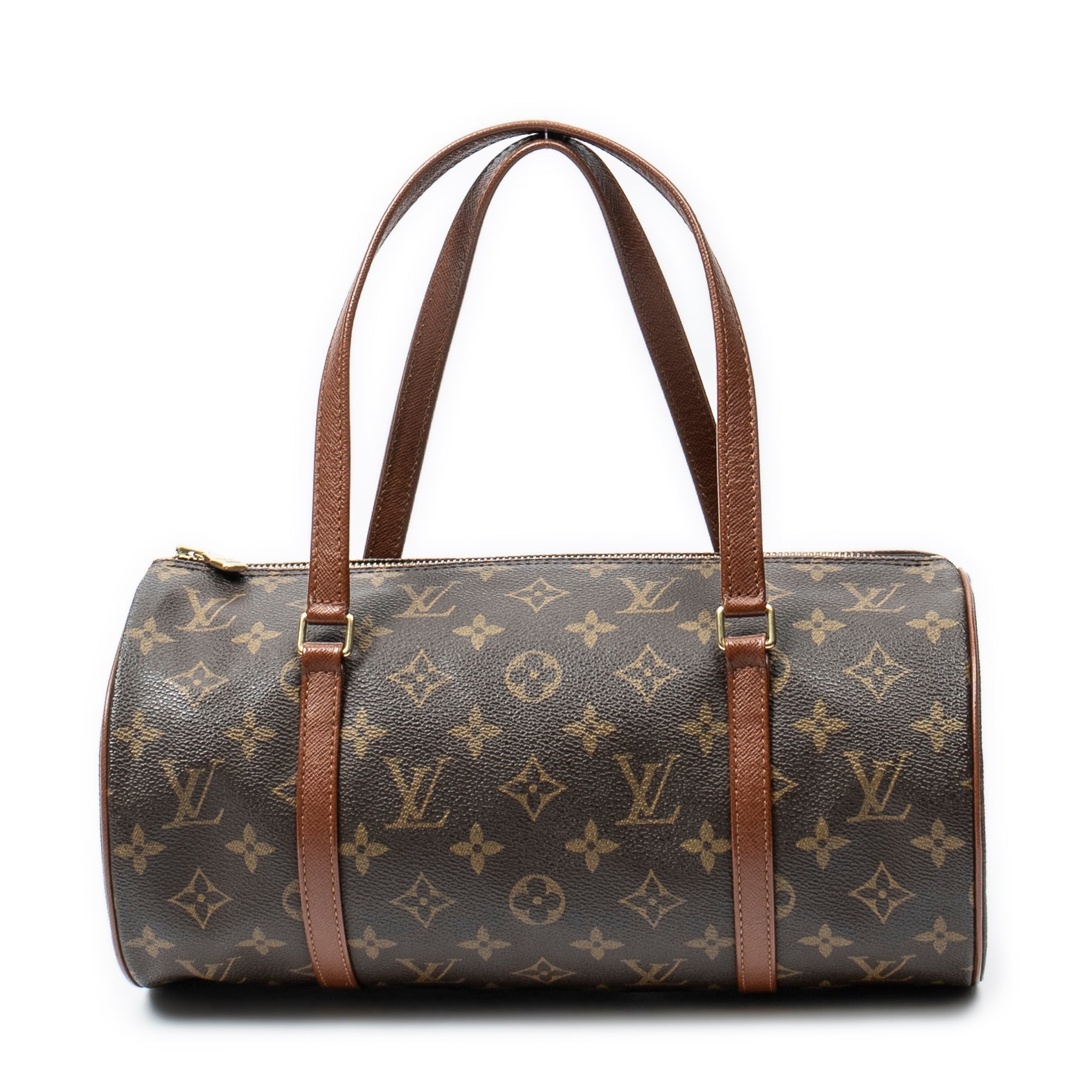 Handbag Papillon 30 Brown Monogram Canvas