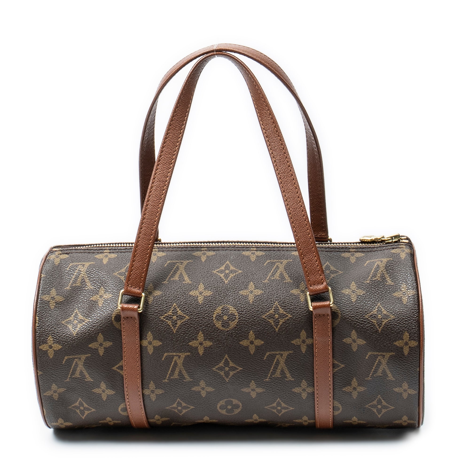 Handbag Papillon 30 Brown Monogram Canvas