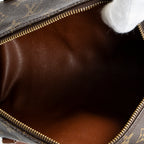 Handbag Papillon 30 Brown Monogram Canvas