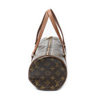 Handbag Papillon 30 Brown Monogram Canvas