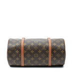 Handbag Papillon 30 Brown Monogram Canvas
