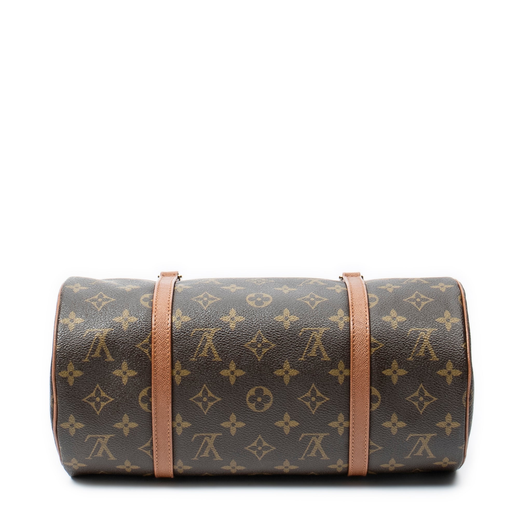 Handbag Papillon 30 Brown Monogram Canvas