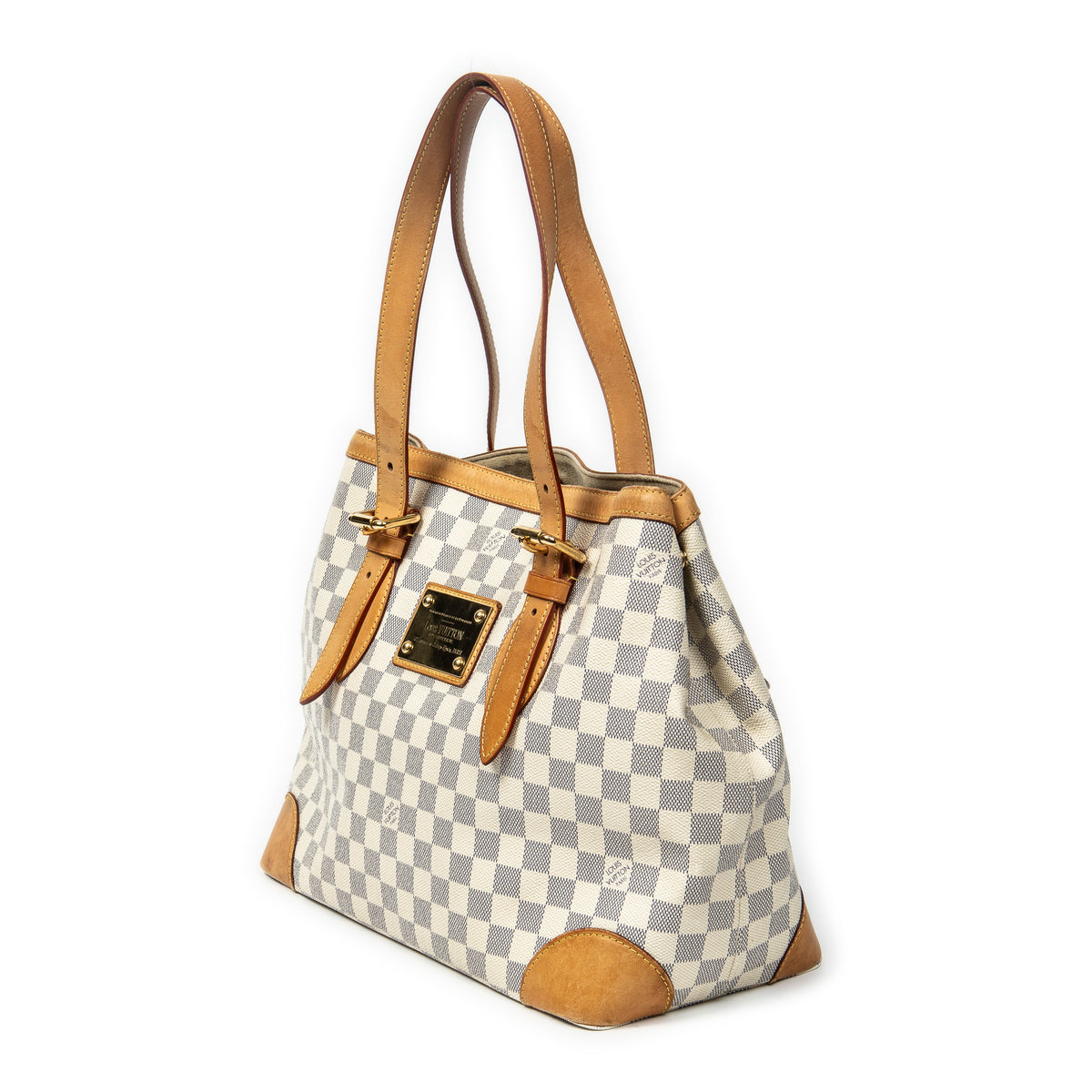Shoulder Bag Hampstead MM Ivory Damier Azur