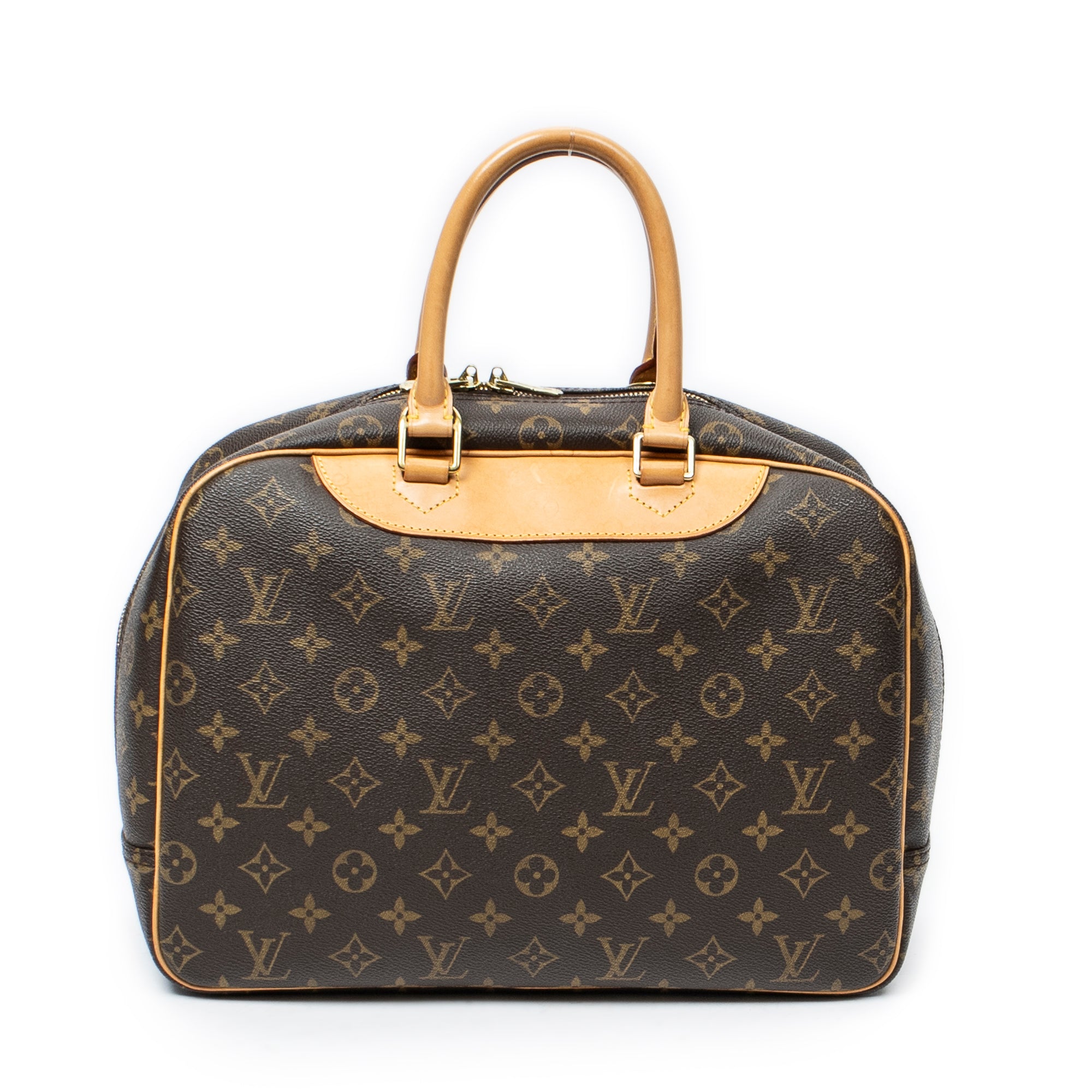 Handbag Deauville Brown Monogram Canvas